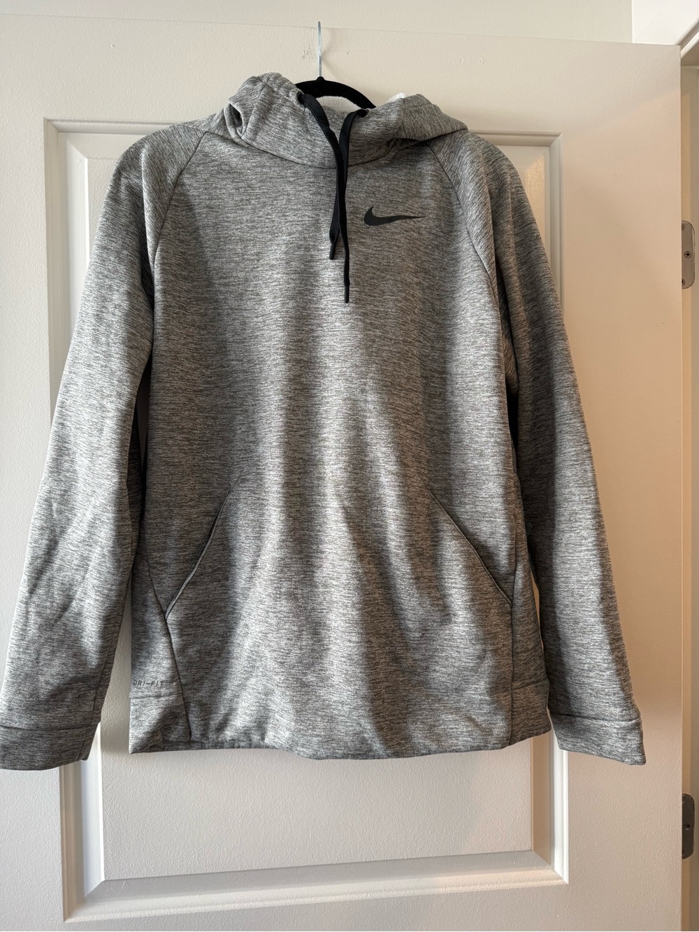 Nike Heather Gray Dri-FIT Hooded Pullover - Gray